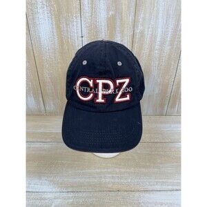 CPZ Central Park Zoo NYC Hat Baseball Cap Blue Embroidered Cotton Strap Back